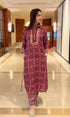 Red Blue Pathani Set